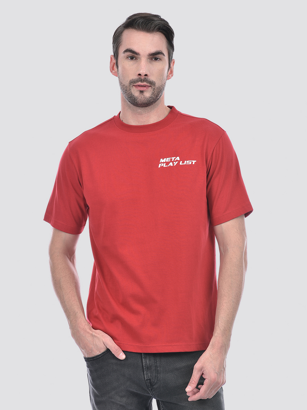Numero Uno Men Graphic Print Red T-Shirt